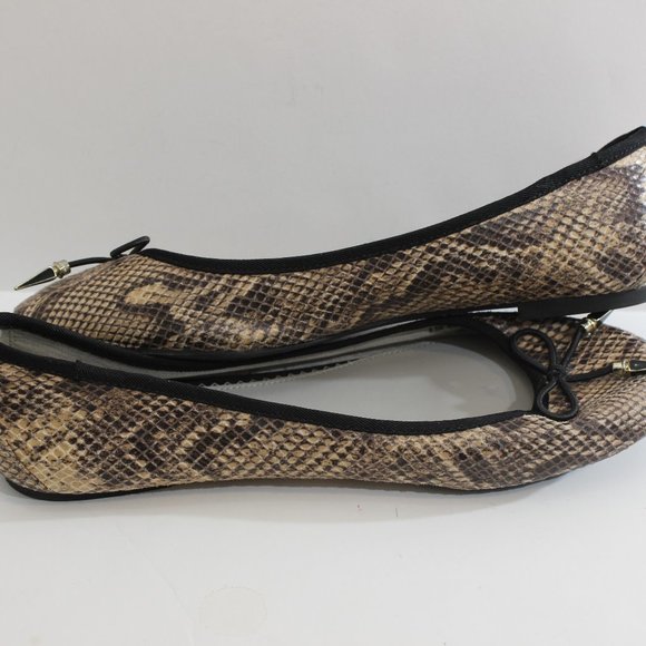 SAM EDELMAN Circus Snakeskin Print Ballet Flats - Picture 4 of 8
